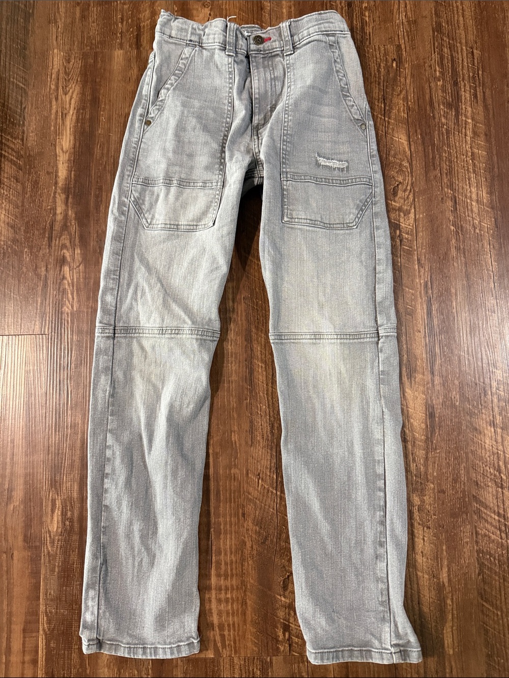 Wrangler Boy’s Light Gray Carpenter Style Jeans Size 14